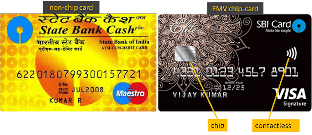 difference between emv chip card and non-chip card