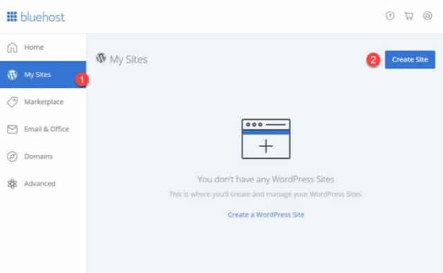 create-wordpress-bluehost